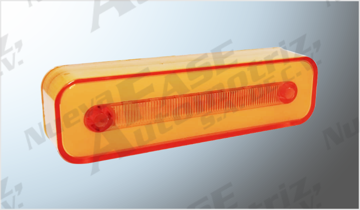 PLAFON P/ATOR. 4" RECT. PLANO "MR. TRUCK" 6 AMBAR FIJO- ESTROBO 12-24 Volts CHINA/100