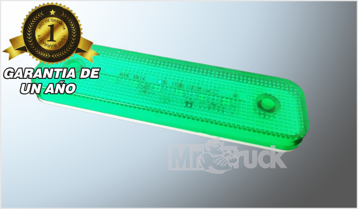 PLAFON P/ATORNILLAR 4" PLANO "MR. 6 LEDS VERDES 12 Volts CHINA /100
