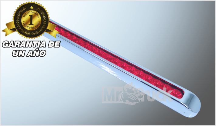 ATOR. OVAL. 17.5" "Mr.TRUCK" 21 HYPERLED 12-36 Volts ROJOS ESTROBO, SECUENCIA, FUNCIONES/100