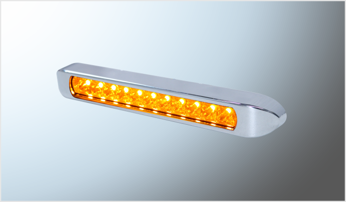 P/ATOR. OVAL. 10" Mr.TRUCK 11 HYPERLEDS AMBAR CABINA-STOP- FIJO-ESTROBO 12- 24 Volts CHINA/100