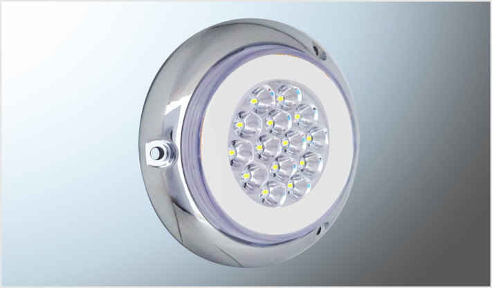 PLAFON P/ATORNILLAR 4" "Mr.TRUCK" 14 LEDS CLARO FIJO- + PLASMA ALTA- BAJA 12-24 Vol/40