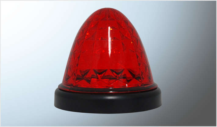 PLAFON CONICO TIPO CRISTAL (8.7 x 7.8 cms) PUNTA ZEPPELIN 12- 24 Volts CHINA /100
