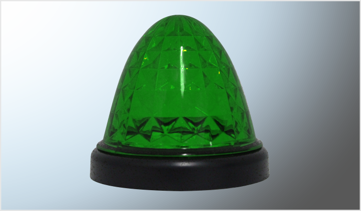 PLAFON CONICO TIPO CRISTAL (8.7 x 7.8 cms) PUNTA ZEPPELIN 12- 24 Volts CHINA /100