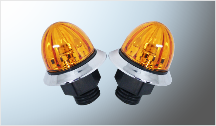 REDONDO 2 LEDS AMBAR MINI (2.7x3 cms) 12 FIJO-ESTROBO CHINA /100