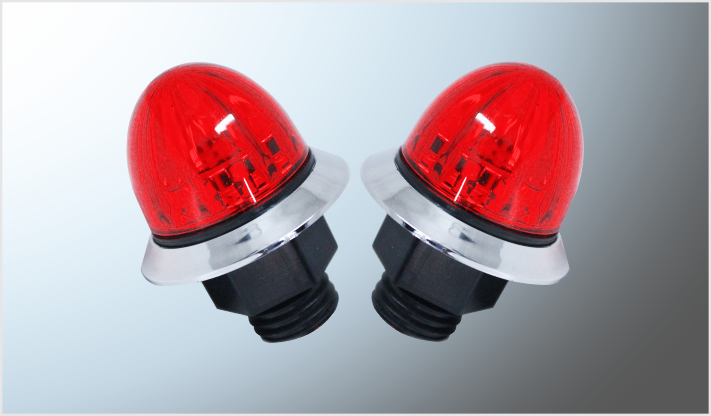 REDONDO 2 LEDS ROJO MINI (2.7x3 cms) 12 FIJO-ESTROBO CHINA /100
