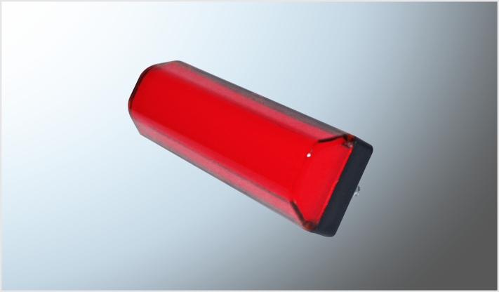 PLAFON P/ATORNILLAR RECT. "Mr. TRUCK" ROJO (9 x 2.8 cms) FIJO-ESTROBO 12- 24 Volts CHINA/100