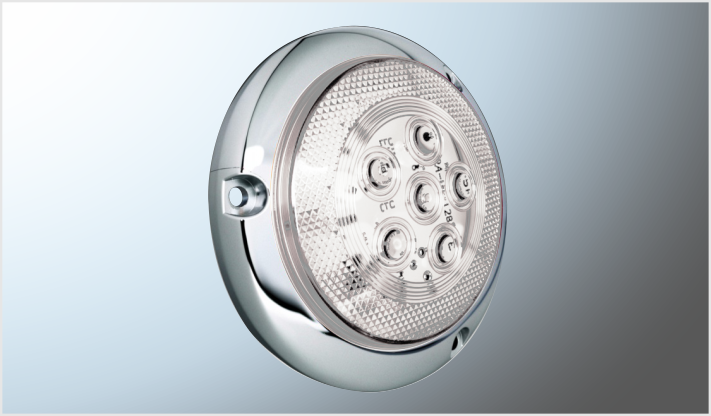 PLAFON P/ATOR. 4" "Mr. REDONDO 12 LEDS CLAROS ALTA-BAJA- 12-24 Volts CHINA /