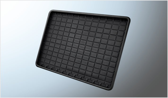 TAPETE PARA CAJUELA RECTANGULAR AUTO-SUV MEDIANO NEGRO (90 x 70 cms) CHINA/20