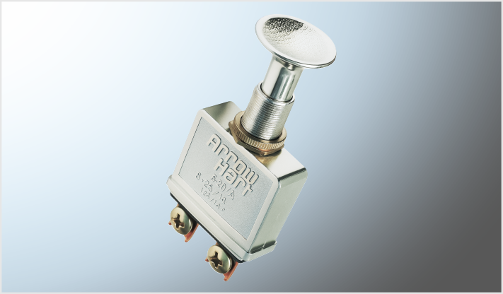 PPS100 SWITCH "ARROW HART" CROMADO 1 JALON 75 AMP REFORZADO NACIONAL /