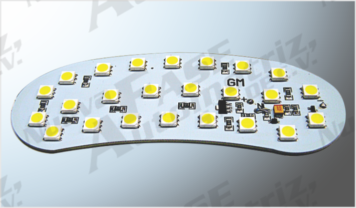 INTERIOR "PROJECK" 24 LEDS (5050) CLAROS TARJETA ELECTRONICA CHEV. MATIZ CHINA /100