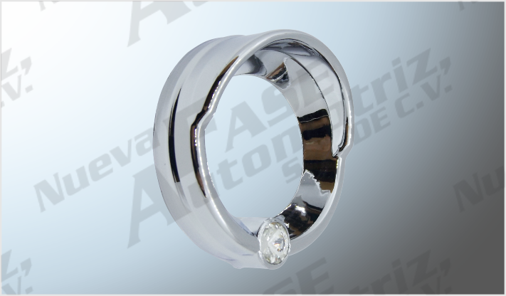 PLASTICO CROMADO PARA MARCADOR MINI C/DIAMANTE CRYSTAL ( 1 1/2" ) NACIONAL