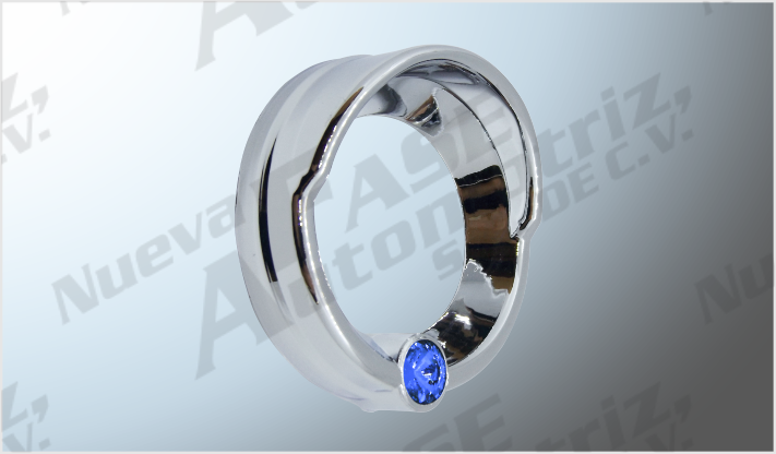PLASTICO CROMADO PARA MARCADOR MINI AZUL ( 1 1/2" ) NACIONAL PLASTICO CROMADO PARA MARCADOR MINI
