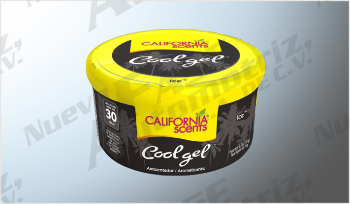 AROMATIZANTE "CALIFORNIA SCENTS" COOL GEL ICE 70 grs USA /12