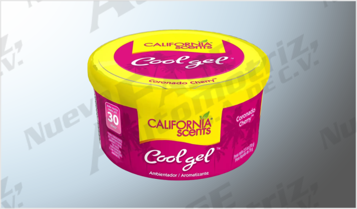 AROMATIZANTE "CALIFORNIA SCENTS" COOL GEL CEREZA 70 grs USA /12