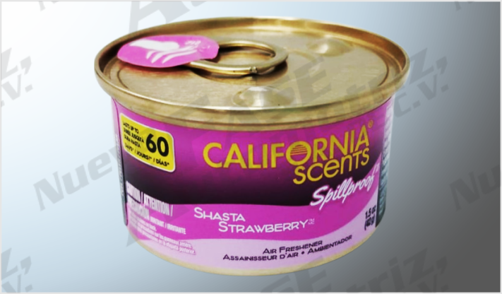 AROMATIZANTE "CALIFORNIA SCENTS" ORGANICO FRESA INDIVIDUAL USA /18