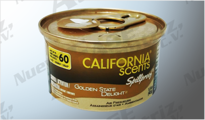 AROMATIZANTE "CALIFORNIA SCENTS" ORGANICO GOLDEN DELIGHT INDIVIDUAL USA /18
