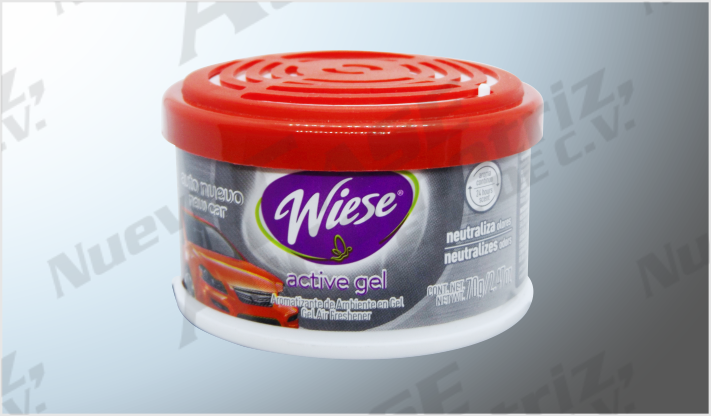 AROMATIZANTE GEL CARRO NUEVO 70 grs C/REJILLA DE AROMA /24