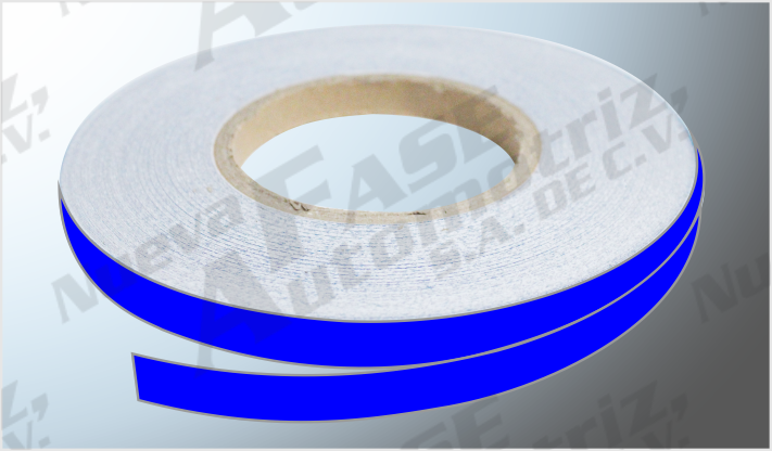 CINTA REFLEJANTE 1/2" AZUL 45 mts