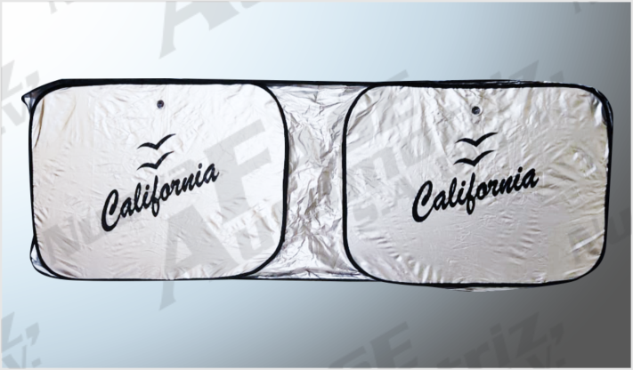 CORTINA LENTE PARASOL CON CHUPONES PICK-UP GRIS "CALIFORNIA" NACIONAL