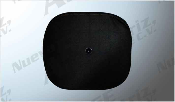 CORTINA PARASOL LATERAL REFORZADA C/CHUPON CHICA NEGRA (42 x 38 cms) NACIONAL