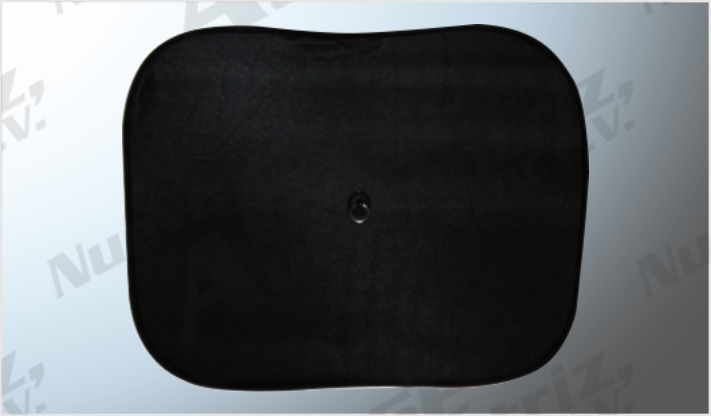 CORTINA PARASOL LATERAL REFORZADA C/CHUPON MEDIANA NEGRA (60 x 47 cms) NACIONAL
