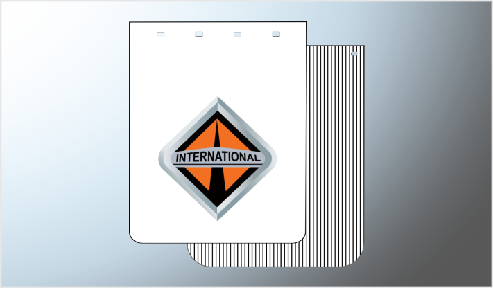 LODERA DE POLIETILENO P/CAMION GRANDE ANTI- SPLASH INTER NVO 2T cms FONDO BLANCO