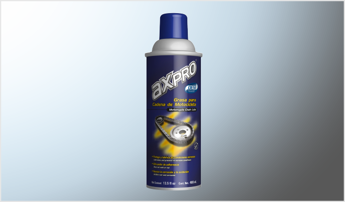 GRASA PARA CADENA DE MOTOCICLETAS "AXPRO" 400 mL NACIONAL /12