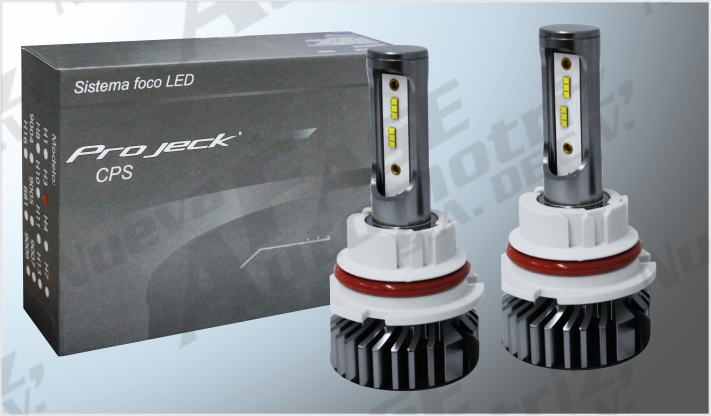 SISTEMA FOCOS BI-LED "CPS" 9004 CLARO "ALTO PODER" 12 CHIPS 12 Volts 30 Watts 4800 Lm CHINA/50