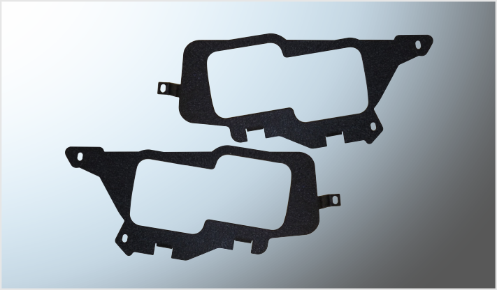 BRACKET DE ACERO (34.5x14 cms 2 PCS) P/FAROS POLARIS RAZER IZQ. Y DER. CHINA /10