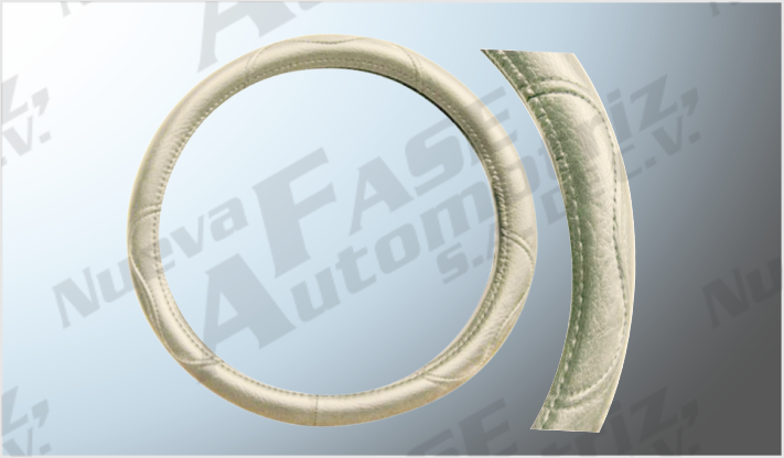 CUBREVOLANTE VINIL PARA AUTO S/BASTIDOR ECON. BEIGE MEDIANO CHINA /25