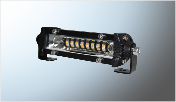 BARRA 9 HYPERLEDS (9x2.5x4 cms) CLARA- AMBAR 9 Watts 9-32 V ESTROBO FUNCIONES CHINA/50