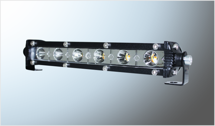 BARRA 6 HYPERLEDS (17x2.5x4.5 cms) CLARA- AMBAR 18 Watts 9-32 Volts ESTROBO Y FUNCIONES CHINA/40