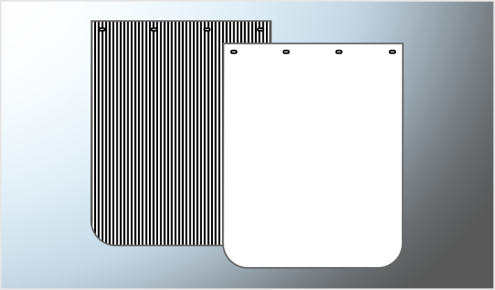 LODERA DE POLIETILENO BLANCA 61x76 cms "ANTI- SPLASH" 5 mm CHINA /