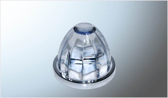 P/ATORNILLAR (8.7 cms) VIDRIO "Mr. TRUCK" AMBAR-CLARO "EFECTO ESTRELLA" FIJO Y 12-24 Volts CHINA /40