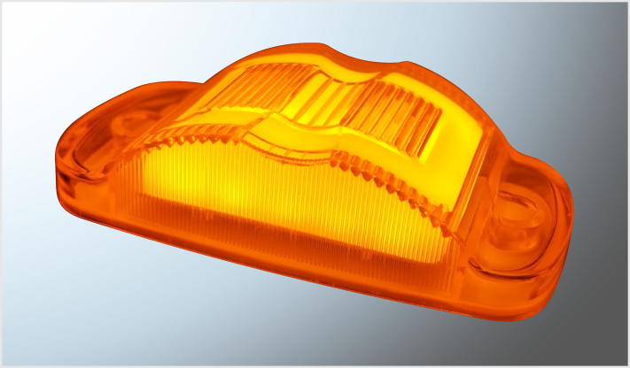 PLAFON LATERAL P/ATOR. C/JOROBA SIN BISEL 8 LEDS AMBAR ESTROBO+PLASMA ALTA- BAJA 12-24 V/100
