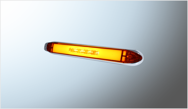 P/ATOR. OVAL. 10" 4 LEDS+PLASMA AMBAR CABINA-STOP- ESPEJO ALTA-BAJA- ESTROBO 12-24 Volts CHINA/50