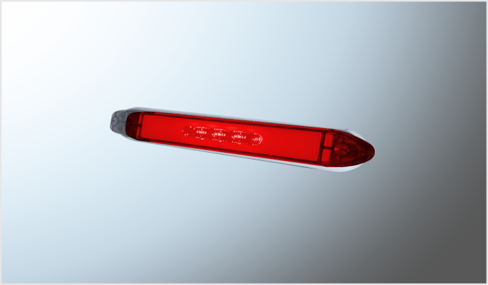 P/ATOR. OVAL. 10" 4 LEDS+PLASMA ROJO CABINA-STOP- ESPEJO ALTA-BAJA- ESTROBO 12-24 Volts CHINA/50