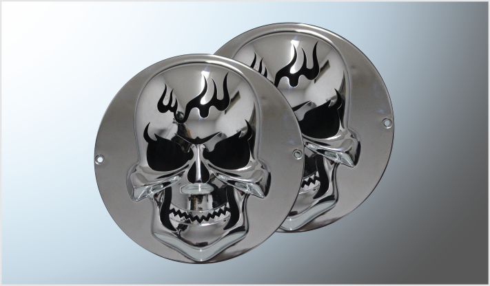 BISEL CROMADO CALAVERA PARA PLAFON 4" UNIVERSAL P/ATORNILLAR CHINA /40